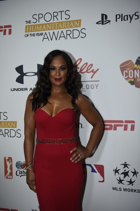 Laila Ali returns to host the second year of the Humanitarian Awards presented by ESPN. (Photo by Eric Lars Bakke/ESPN Images)