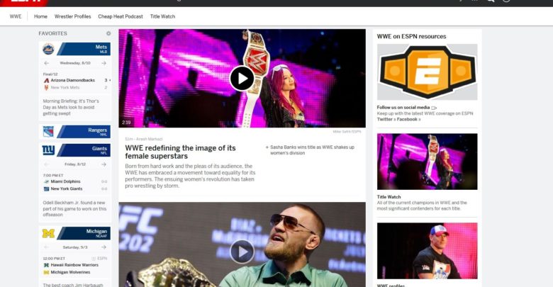 Photo of ESPN.com launches new WWE vertical