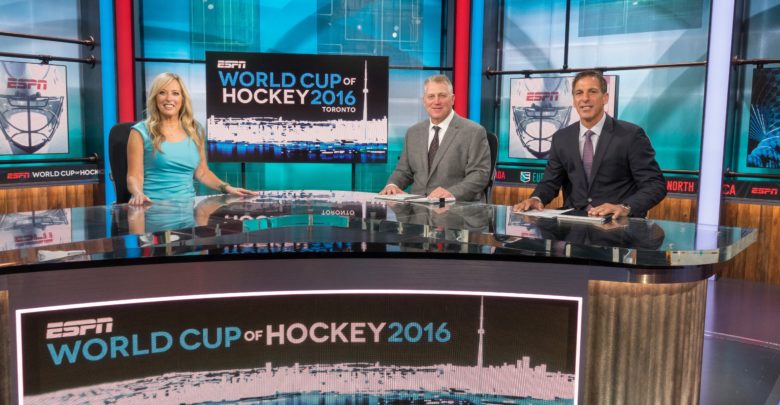 Photo of Cohn relishes working with hockey legends on ESPN’s #WCH2016 coverage