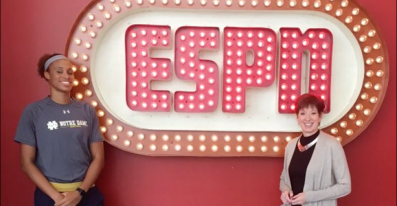 Photo of BTS: Top women’s CBB coaches, players visit ESPN for NCAA National Media Day