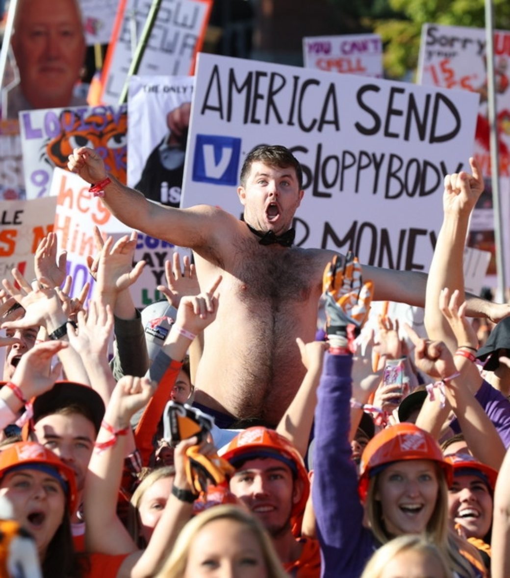 “The crowd [at Clemson] was so in tune to the show,” Gaiero said.  (Allen Kee/ESPN Images)