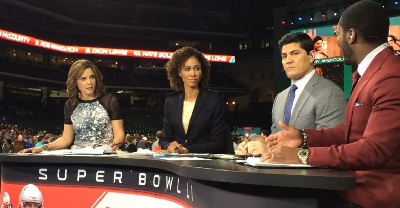 Photo of ESPN at Super Bowl LI in Houston