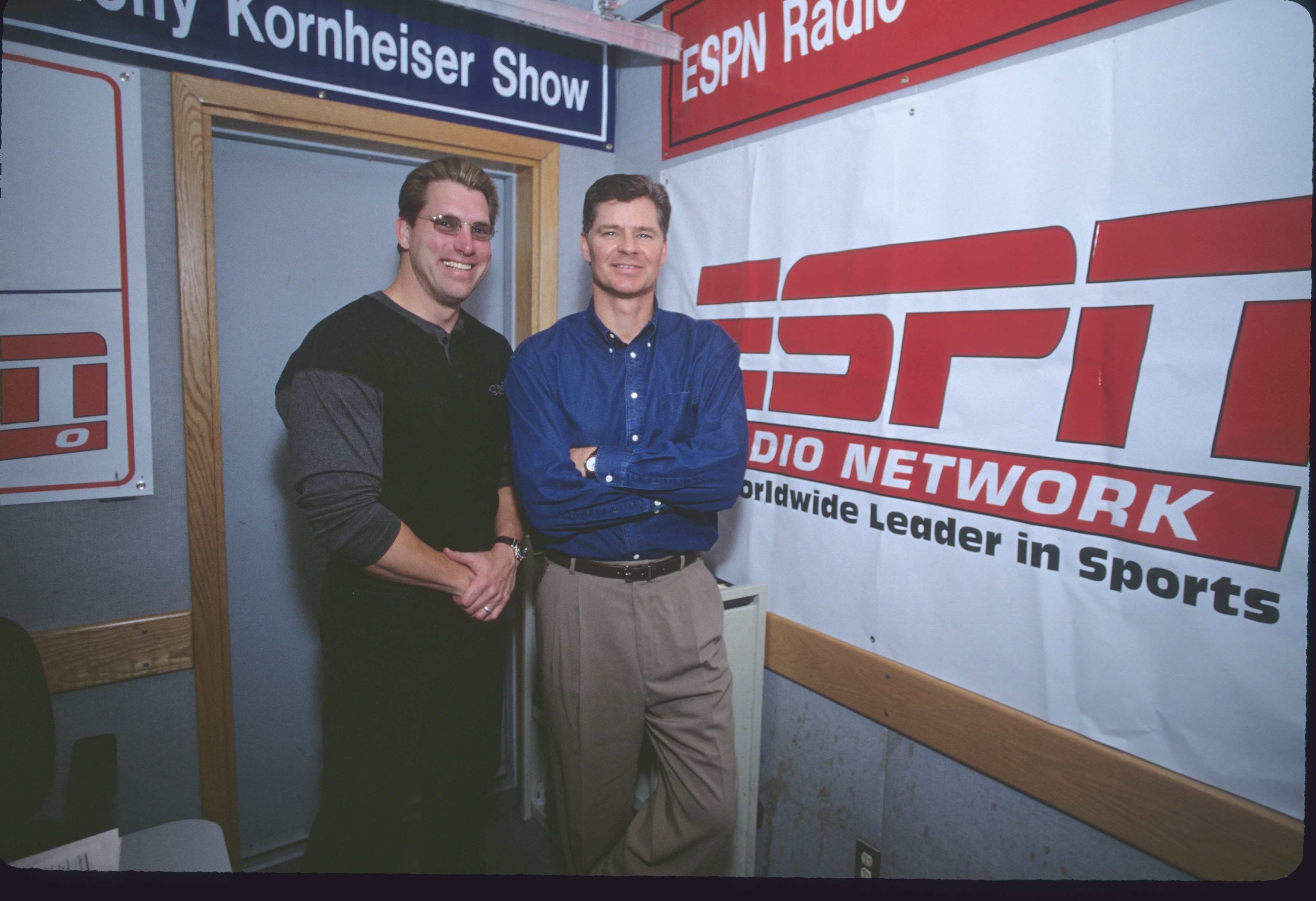 Sept. 1999: ESPN Radio hosts Rob Dibble and Dan Patrick (R) powered "The Dan Patrick Show." (John Atashian/ESPN Images)