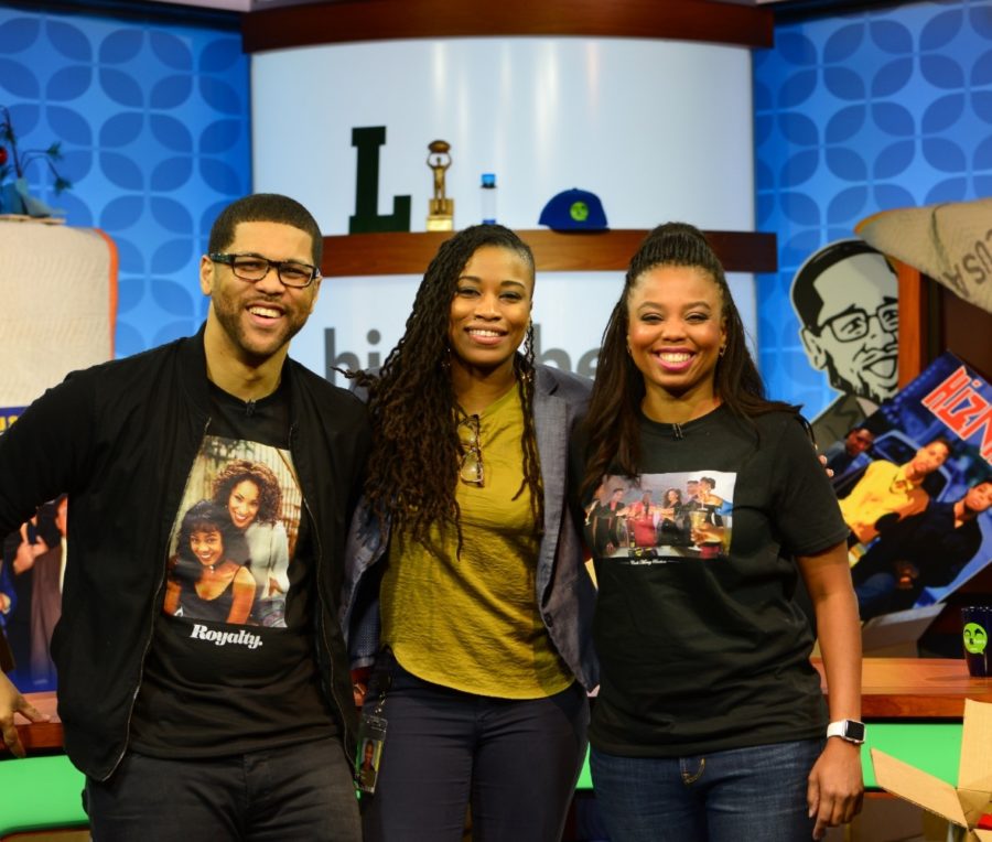 (L-R) Michael Smith, Talaya Wilkins and Jemele Hill will bring some of their His & Hers perspective to SportsCenter. (Photo courtesy of Talaya Wilkins)