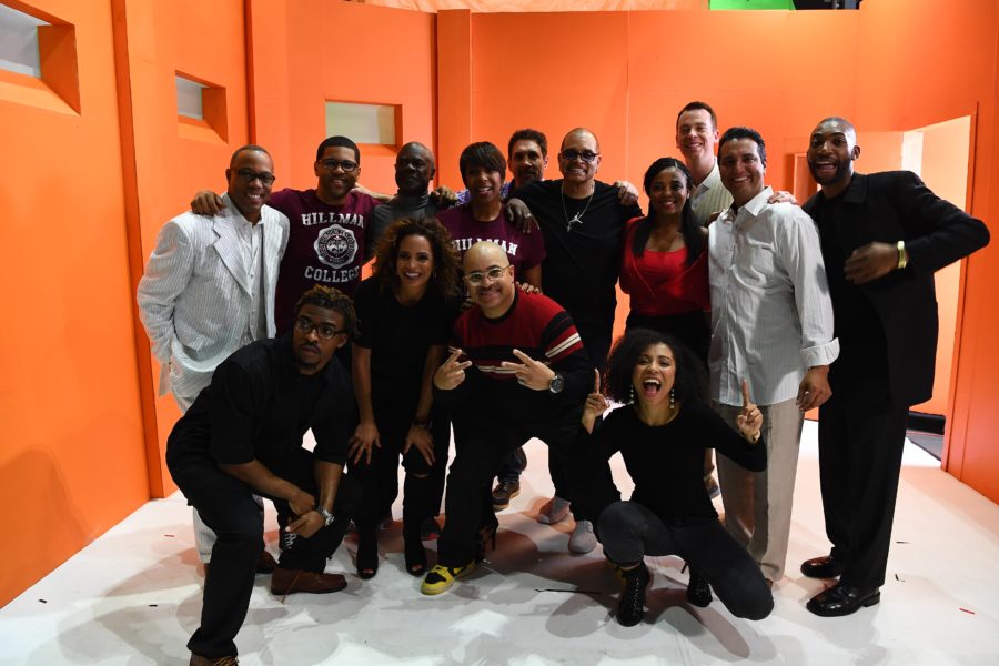 Bristol, CT - February 28, 2017 - Studio Y: Jay Harris, Michael Smith, Glynn Turman, Elle Duncan, Darryl Bell, Dawnn Lewis, Sinbad and Jemele Hill, Randy Scott and Kevin Negandhi during the SC6 "A Different World" spoof (Photo by Joe Faraoni / ESPN Images)