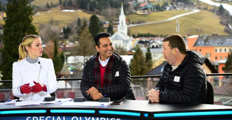 Photo of At Special Olympics Austria, Dustin Plunkett continues transition from athlete to ESPN commentator