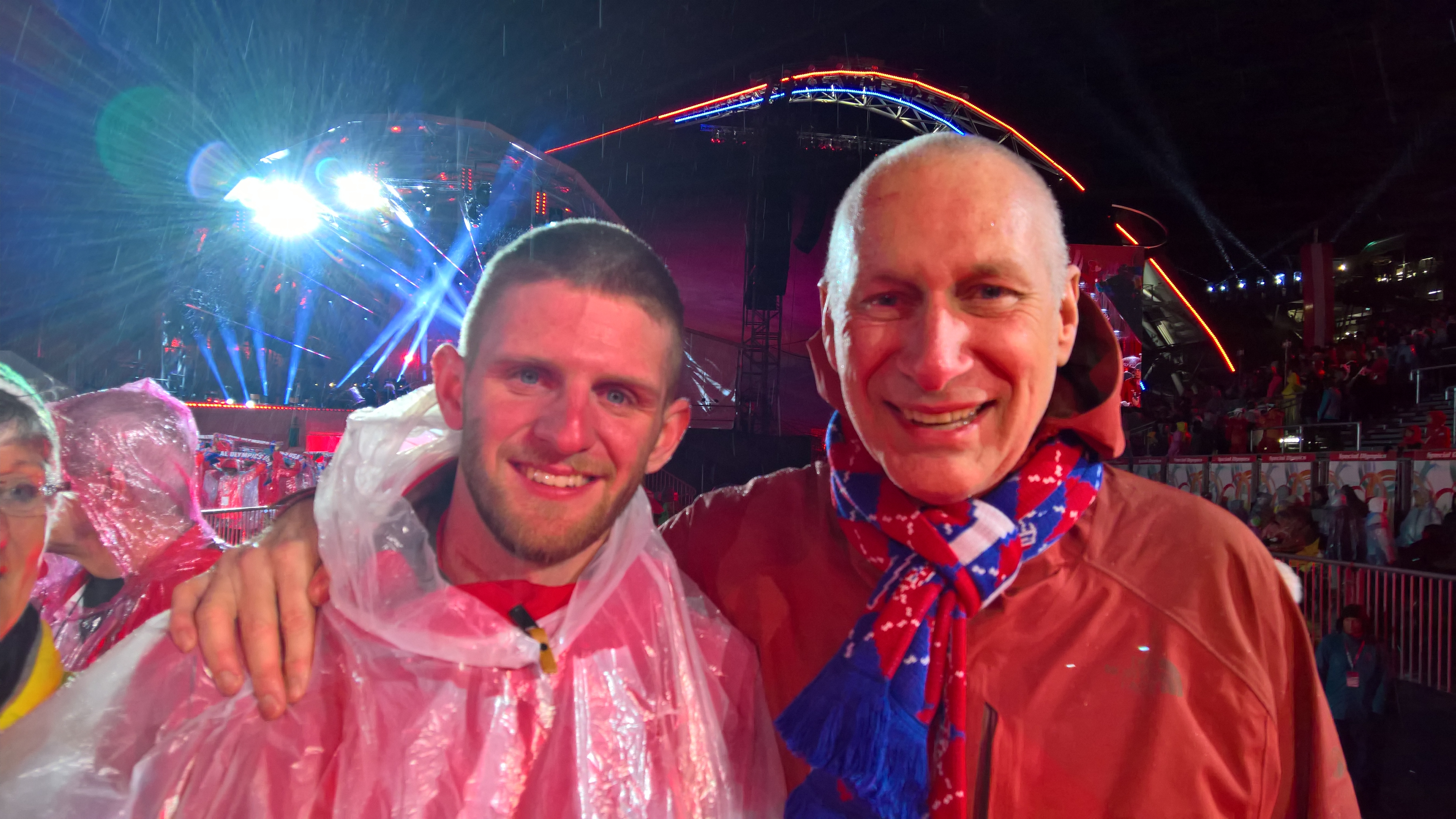 With Special Olympics USA skier Gary Endecott, from Wyoming. (Courtesy of John Skipper)