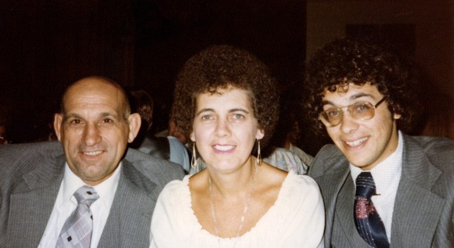 Young Chris LaPlaca (R), pictured with his parents here, graduated from St. Bonaventure University in 1979. (Photo courtesy of Chris LaPlaca/ESPN)