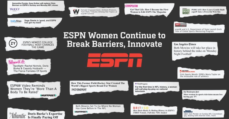 Photo of ESPN women continue to break barriers, innovate