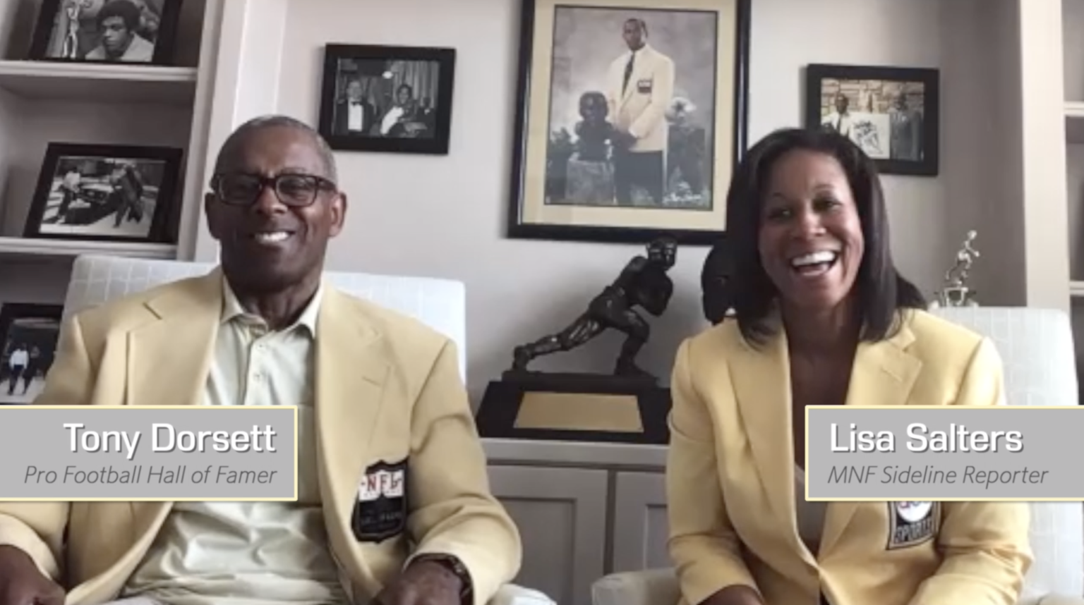 Cousins Tony Dorsett, Lisa Salters Reflect On Family, 'MNF' ESPN