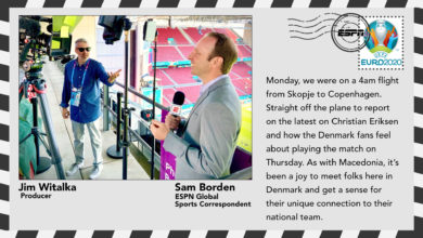 Photo of #EURO2020 Postcard: ESPN’s Jim Witalka Sends Greetings From Copenhagen