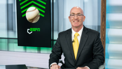 Photo of ESPN’s Matt Schick: “Mike Rooney is the Kevin Bacon of college baseball”