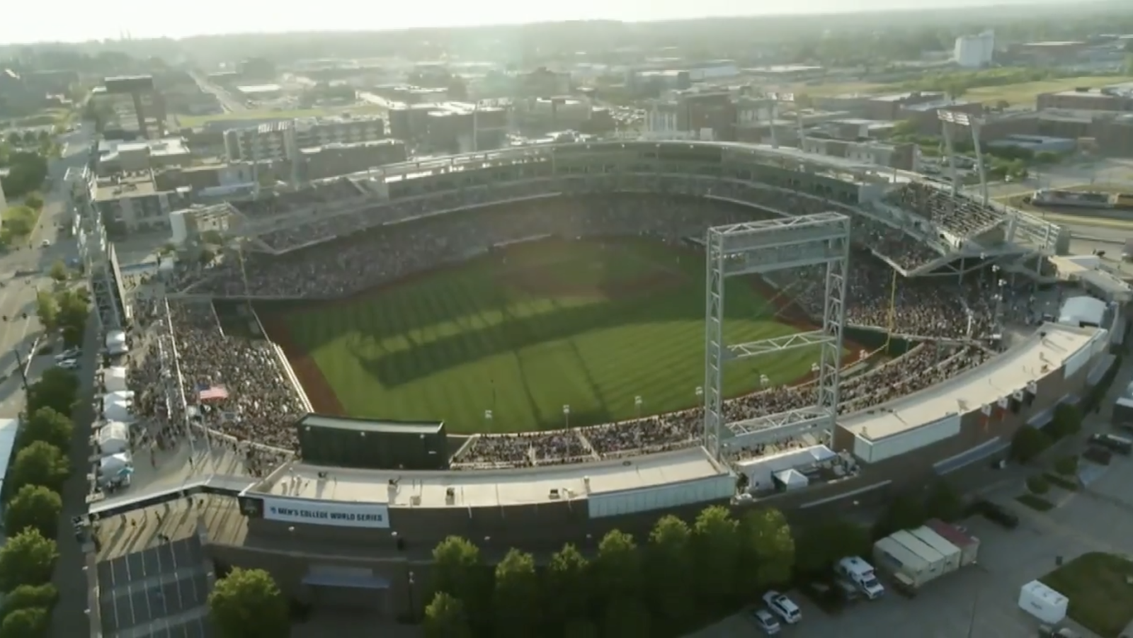 Angles In, Above And Beyond The Outfield ESPN Captures The College