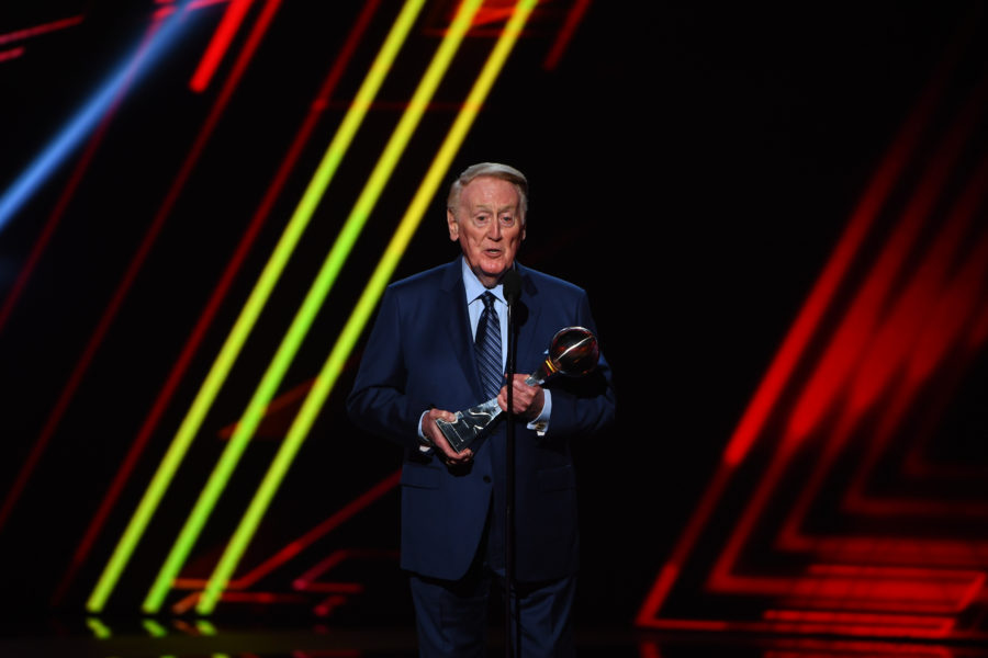 ESPN mourns the passing of Hall of Fame broadcaster Vin Scully.  The 