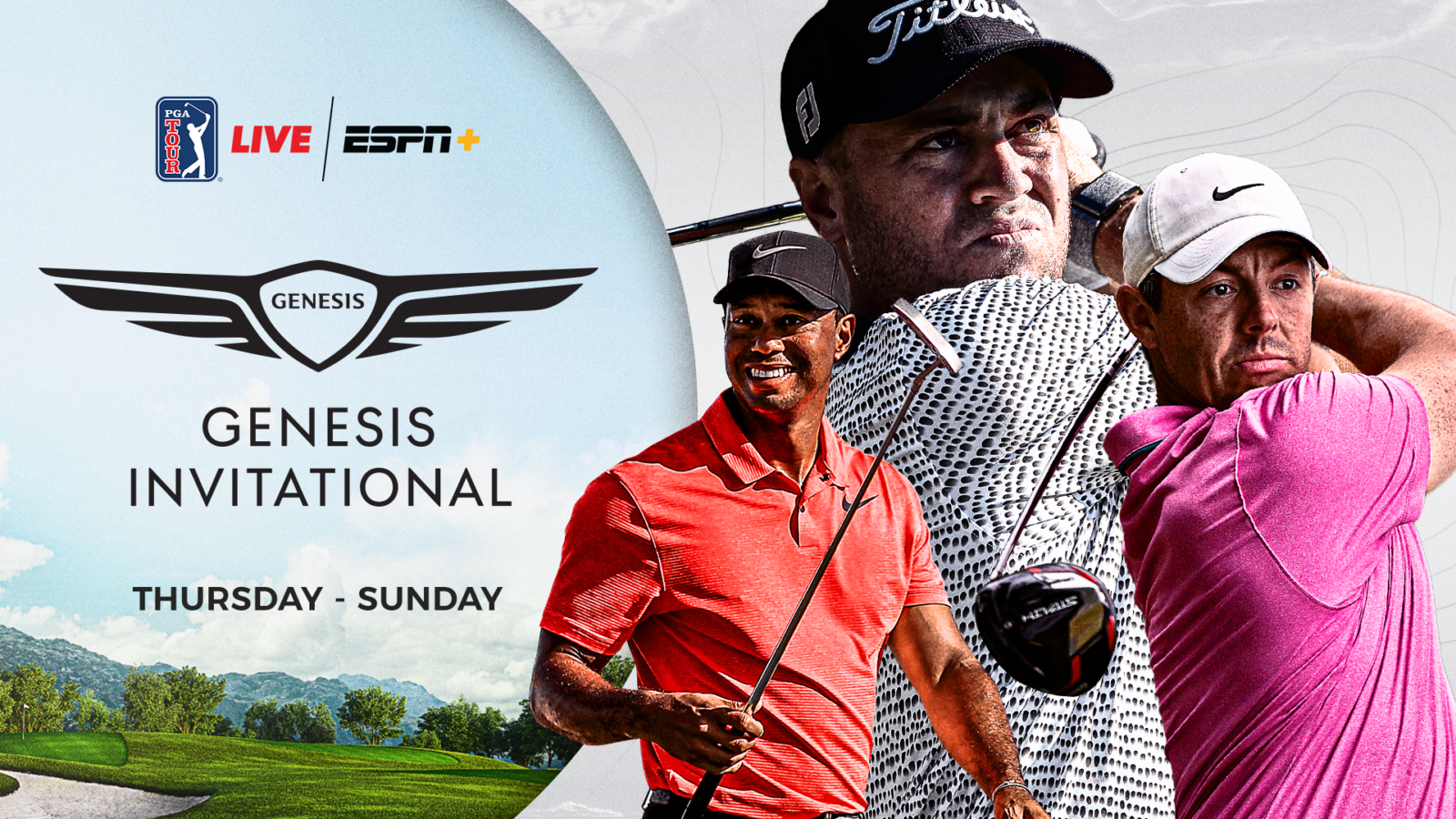 Tiger, Rory and JT, Oh My! Trio Among Attractions In ESPN+s Genesis Invitational Coverage This Week
