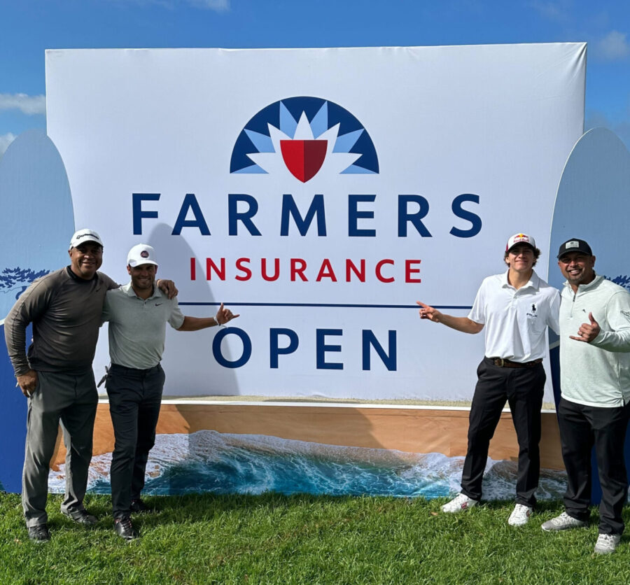 Verrett credits team effort with Landon Donovan, Jagger Eaton, Shane Victorino and two golf pros for successful Farmers Insurance Open title defense