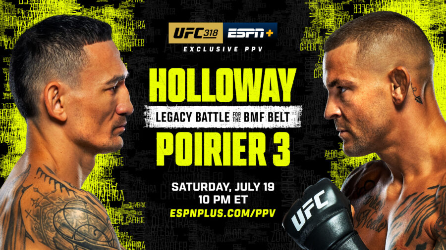 A legend’s retirement bout in front of his home crowd with a trilogy showdown against an MMA icon for the BMF Title — this unbeatable storyline culminates Saturday night in the can’t-miss UFC 318 main event (main card: 10 p.m. ET | ESPN+ PPV) when Dustin Poirier faces off with Max Holloway.