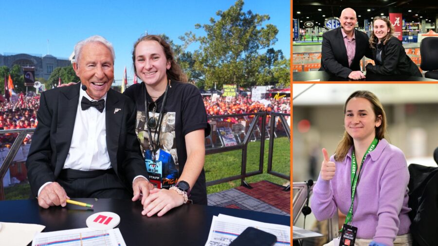 As a research producer for ESPN’s College GameDay Built by The Home Depot, Marisa Dowling is one of the unseen engines behind what makes the show go.
