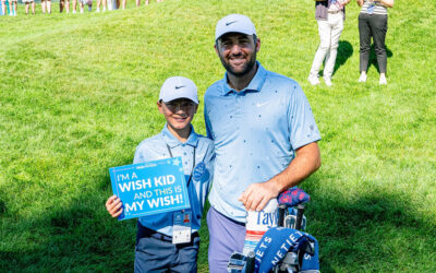 Caleb and top-ranked golfer Scottie Scheffler