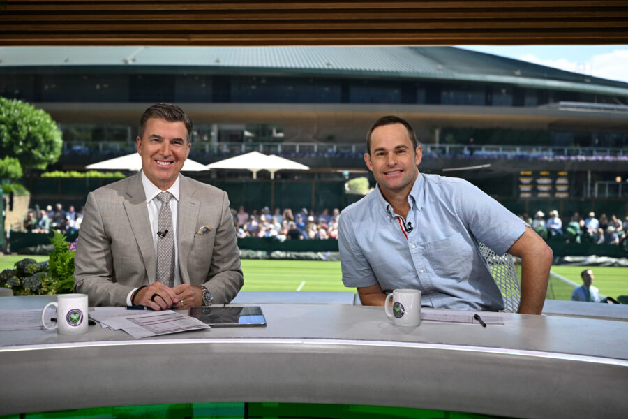 “The studio's right on Court 18, where I played my first-ever [Wimbledon] match; it seems to come full circle 25 years later.” – Andy Roddick on his ESPN commentator vantage point